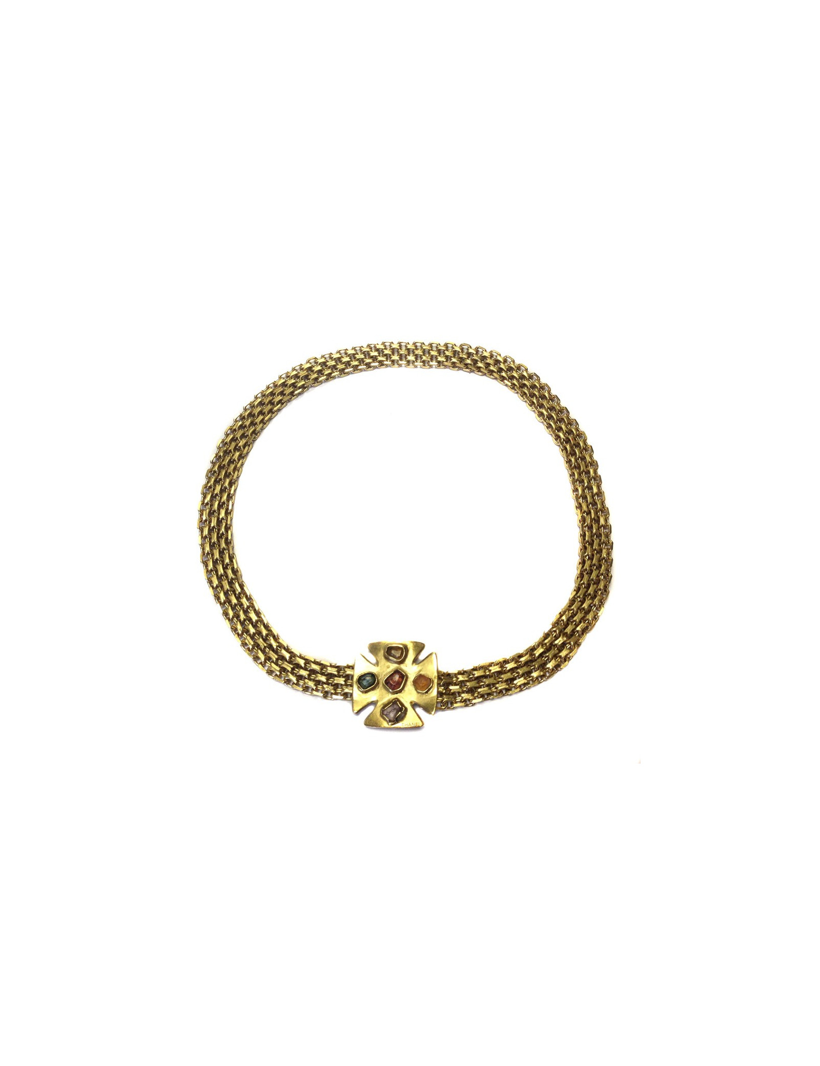 ceinture maille doree