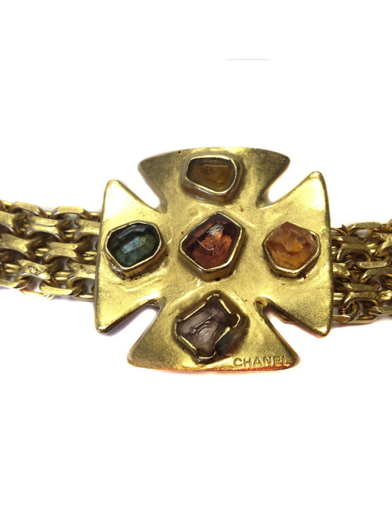 Belt Couture CHANEL Golden mesh chain