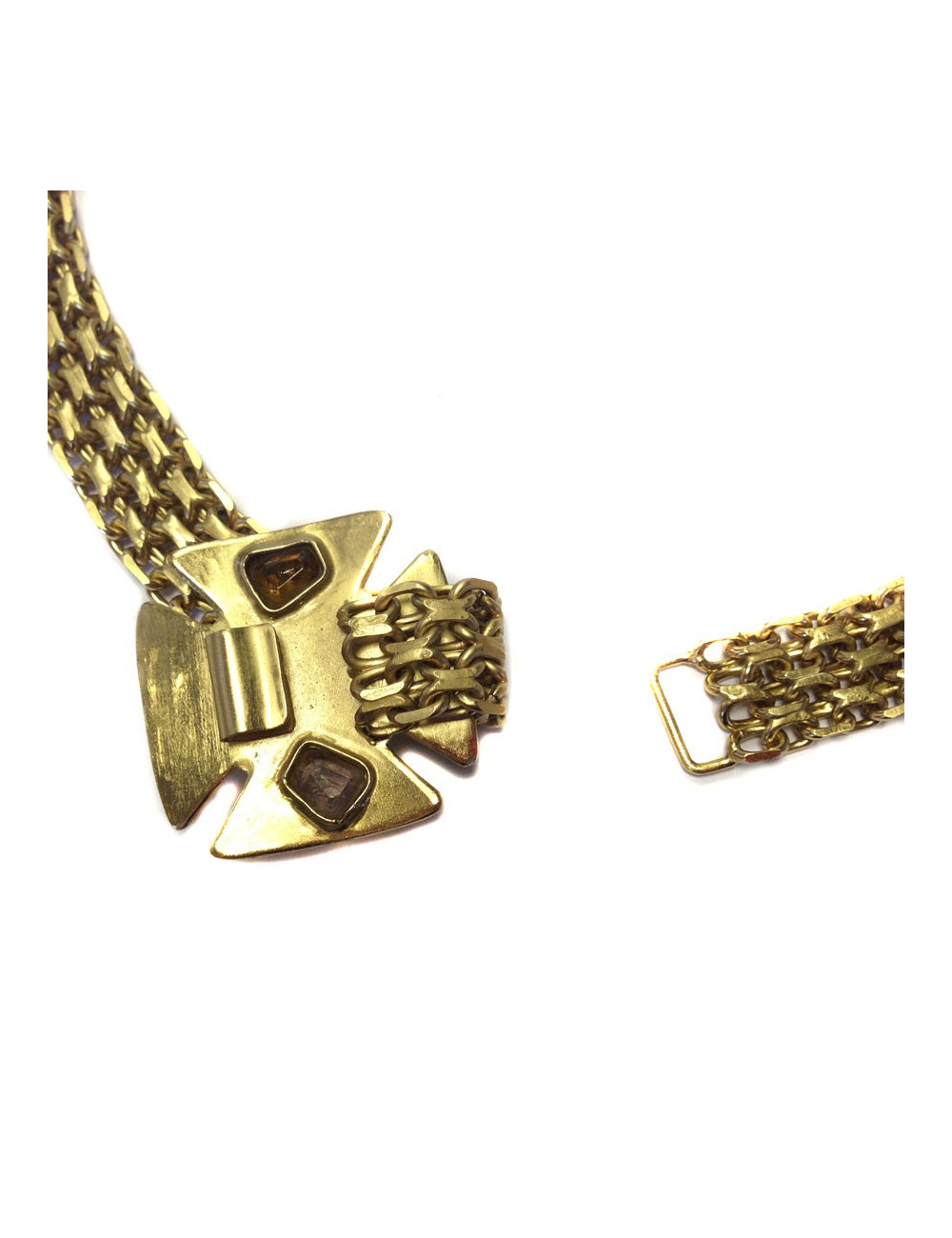 Belt Couture CHANEL Golden mesh chain