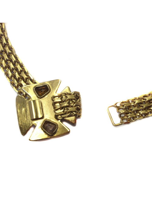 Belt Couture CHANEL Golden mesh chain