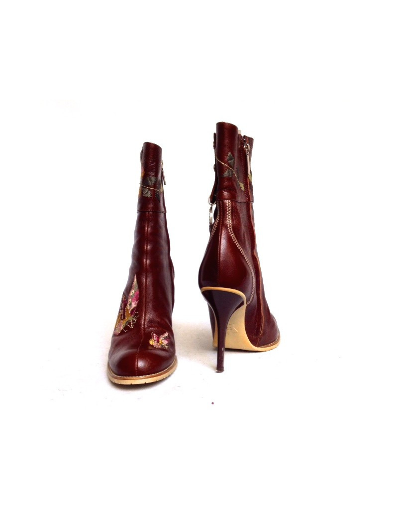 bottes à talons aiguilles DIOR t 38.5 en cuir 