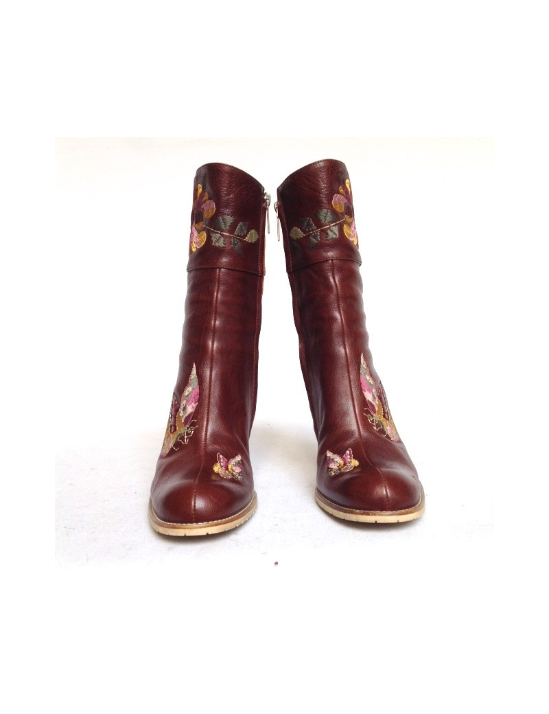 bottes à talons aiguilles DIOR t 38.5 en cuir 