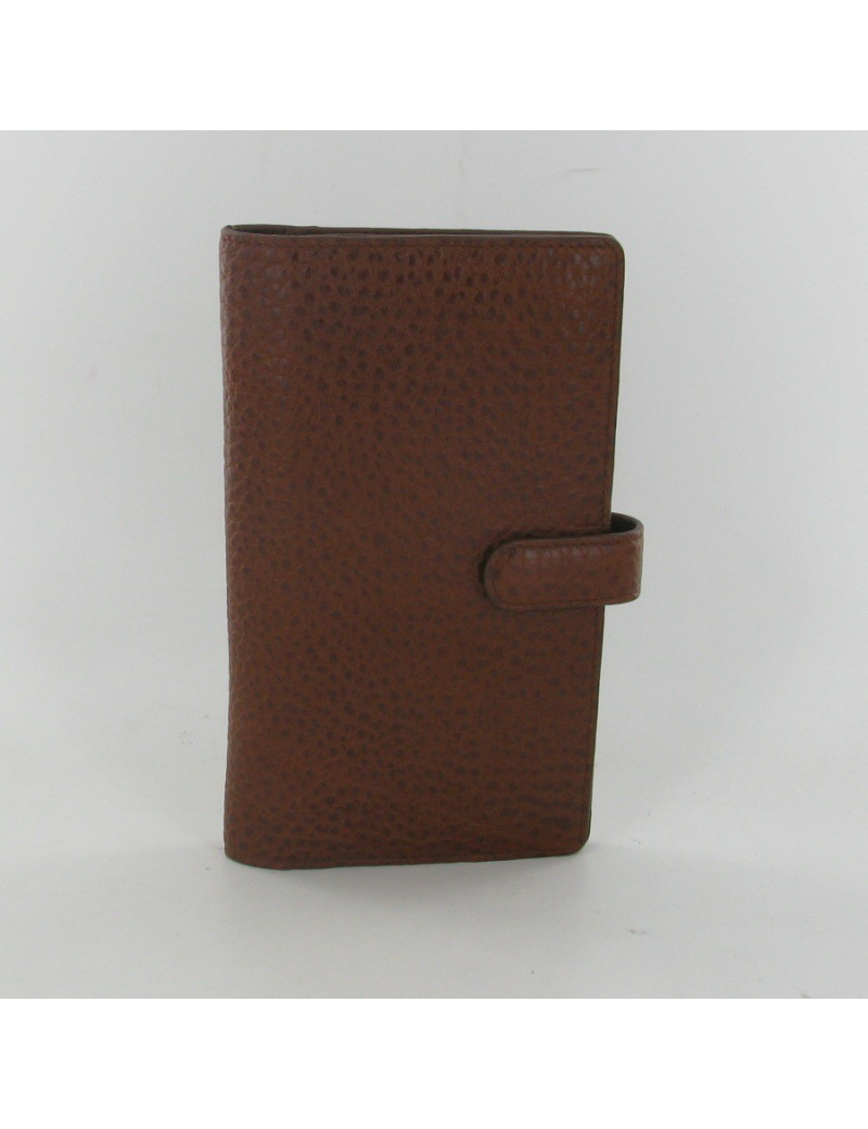 Brown leather CHANEL wallet