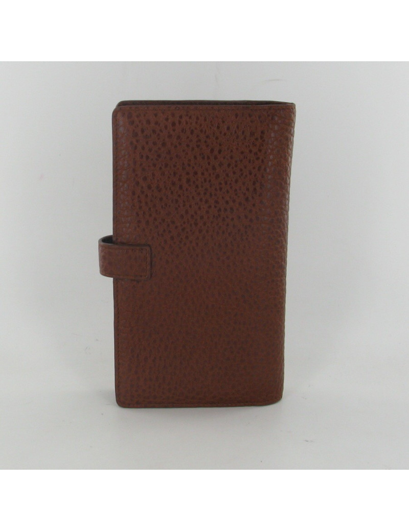 Brown leather CHANEL wallet