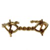 bracelet "twisted" TOM FORD taille S en métal doré torsadé