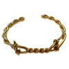 bracelet "twisted" TOM FORD taille S en métal doré torsadé