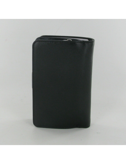 Portefeuille cuir noir CHANEL