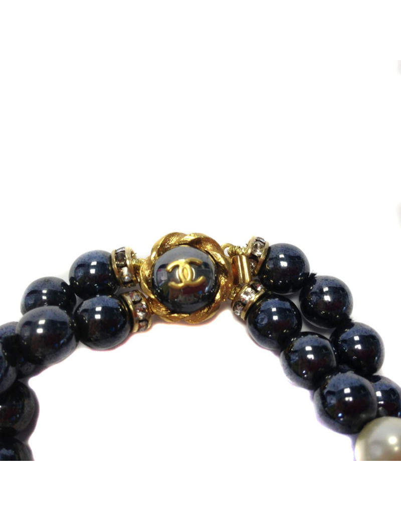 Collar Couture CHANEL double ranks beads