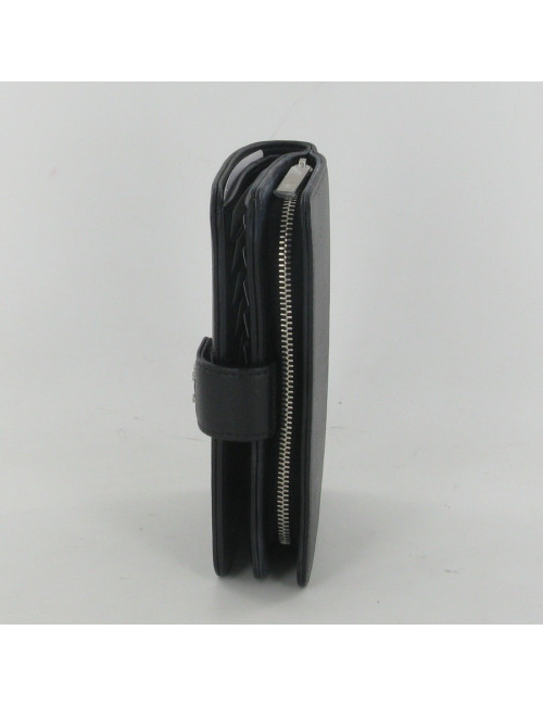 Portefeuille cuir noir CHANEL