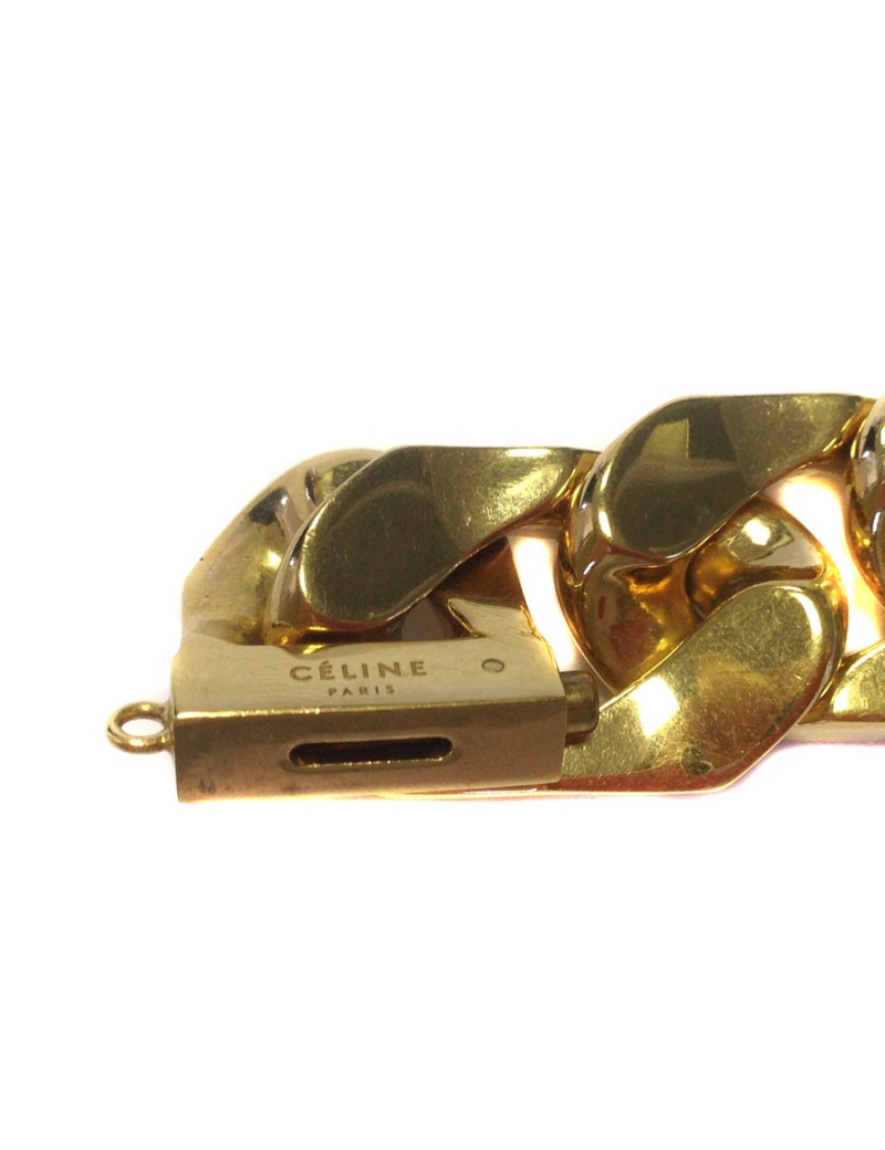 Big curb CELINE Golden brass size M