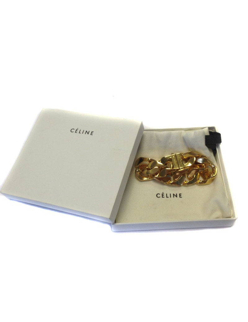 gourmette CELINE plaqué or