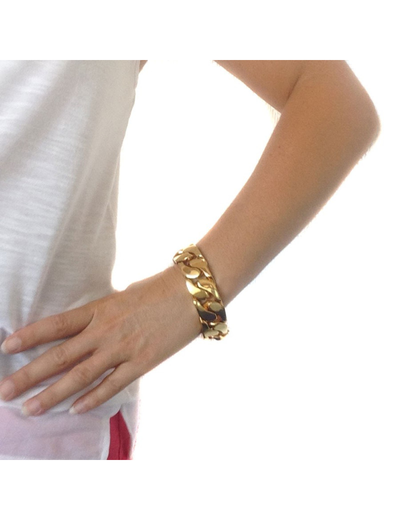 gourmette CELINE plaqué or