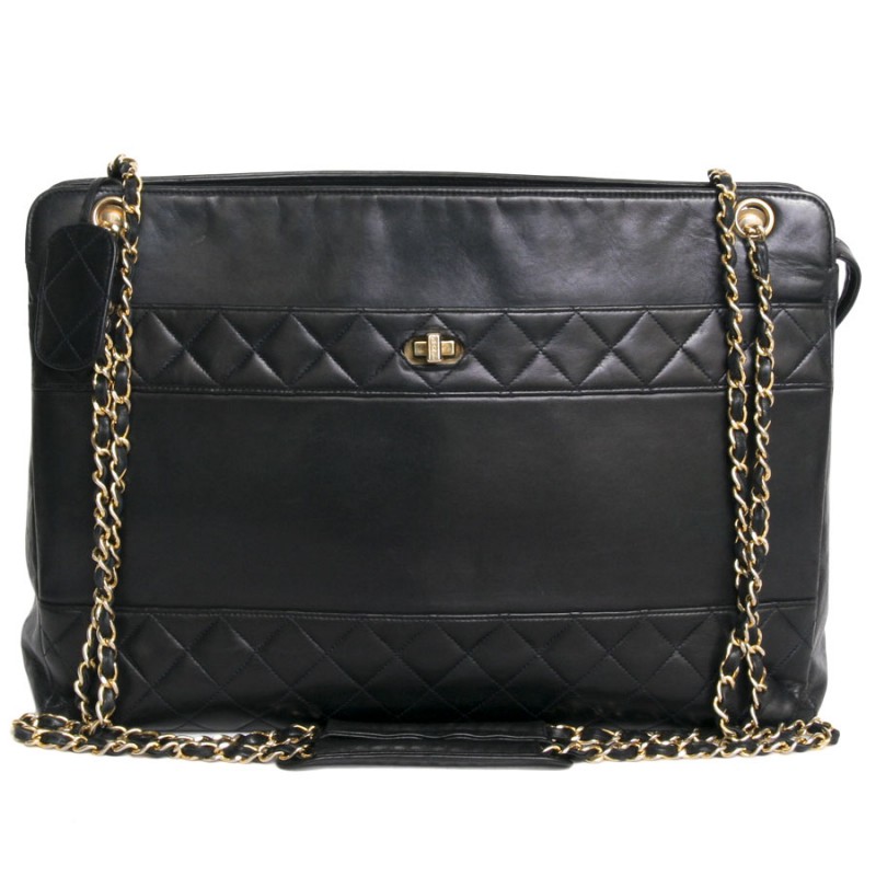 💯% Auth Vintage Chanel Patent Jumbo Flap Bag