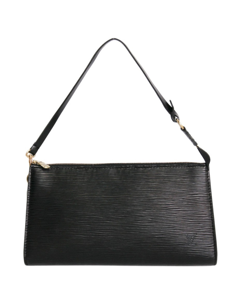 Pochette LOUIS VUITTON  cuir épi noir
