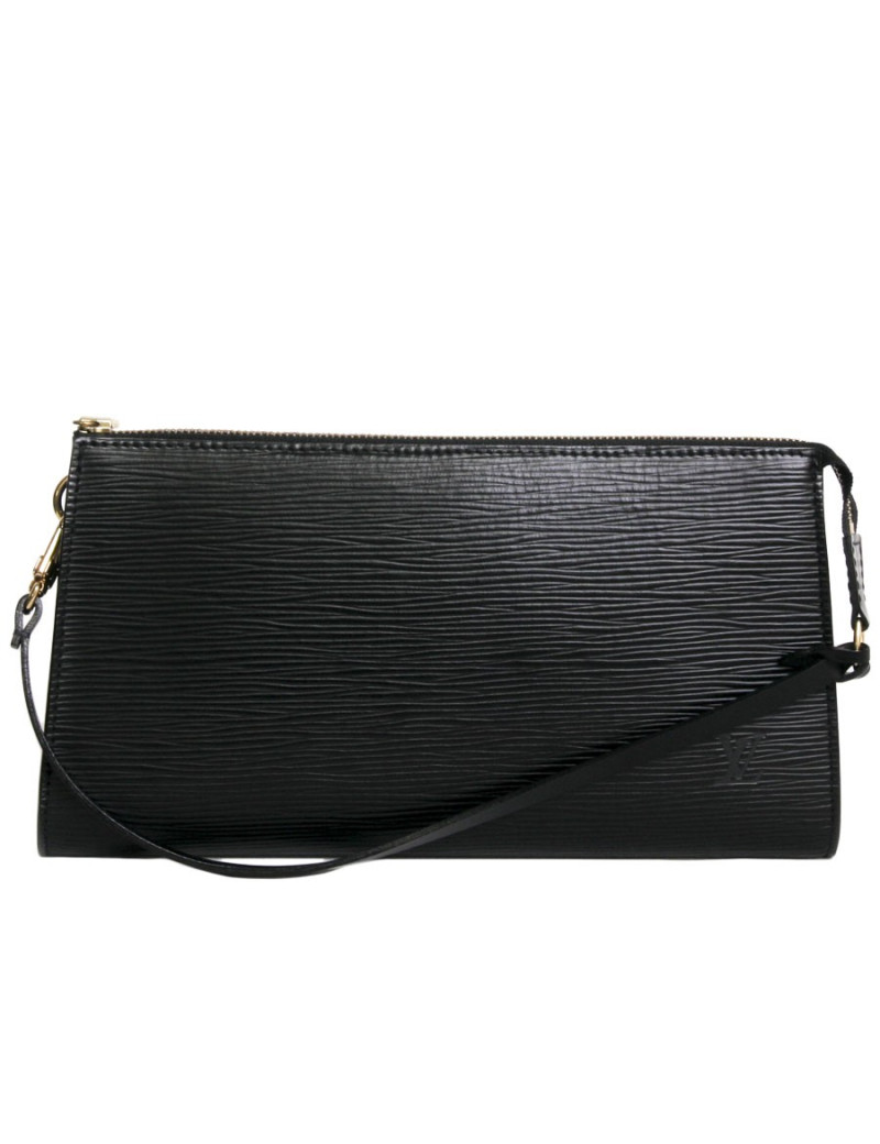Pochette  LOUIS VUITTON en cuir épi noir