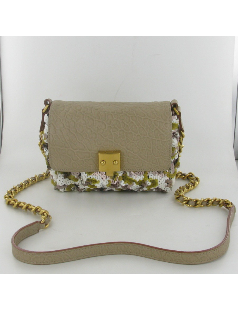 Beige leather and sequins MARC JACOBS bag