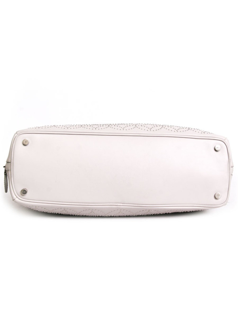 Bag Arabesque ALAIA studded Pearl gray