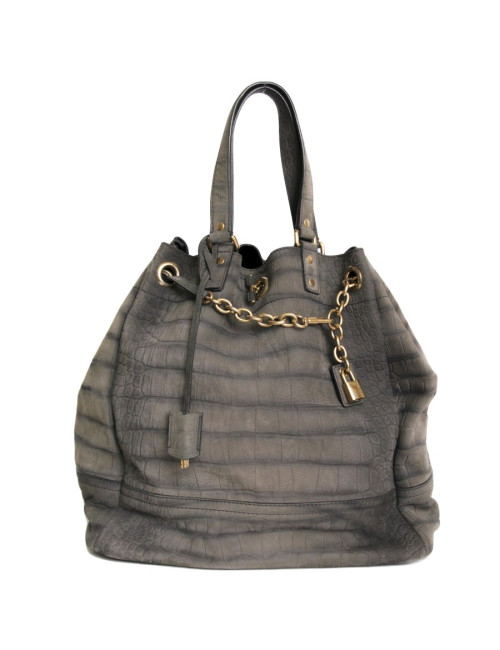 Sac Muse YVES SAINT LAURENT cuir façon croco