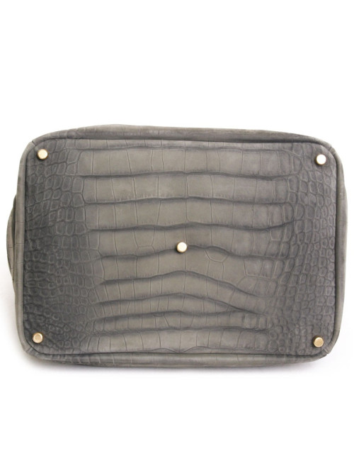 Sac Muse YVES SAINT LAURENT cuir façon croco