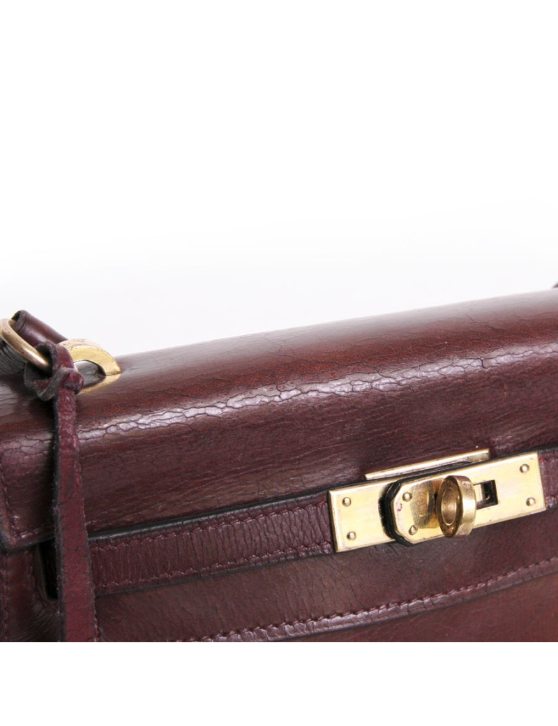 Mini Kelly 20 HERMES in red box: Vintage