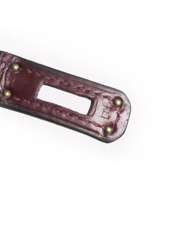 Mini Kelly HERMES en box bordeaux Vintage