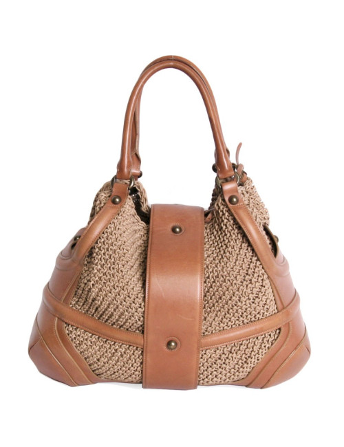 ALEXANDER Mc QUEEN bag cowhide leather and mesh