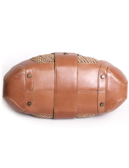 ALEXANDER Mc QUEEN bag cowhide leather and mesh