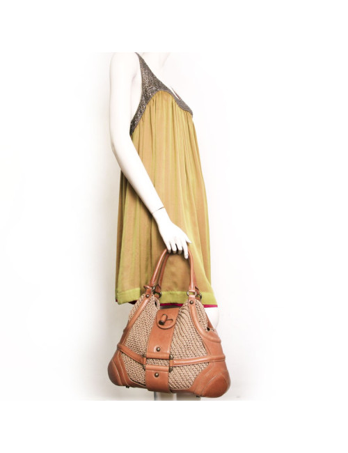 ALEXANDER Mc QUEEN bag cowhide leather and mesh