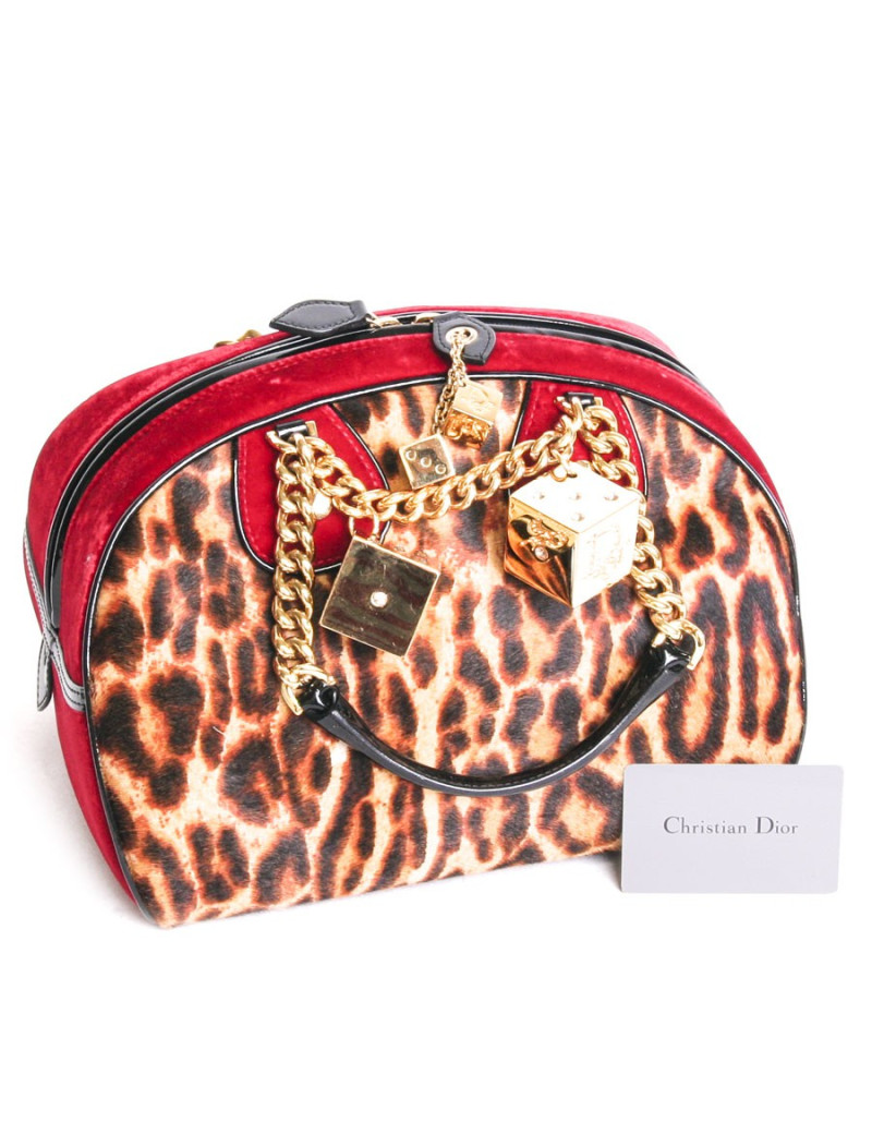 DIOR limited edition Colt effect Leopard bag