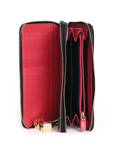 Portefeuille DIOR poulain façon leopard