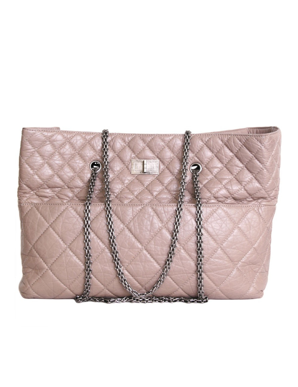 Sac cabas CHANEL en cuir vieilli matelassé  