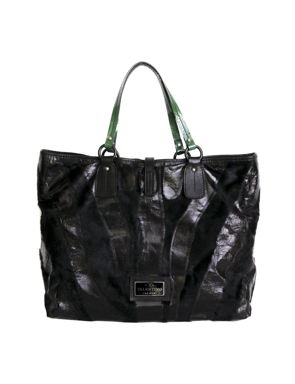 Bag Tote VALENTINO foal and black patent