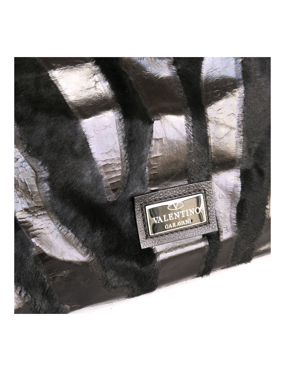 Bag Tote VALENTINO foal and black patent