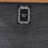 CHRISTIAN DIOR way Vintage black crocodile leather Briefcase