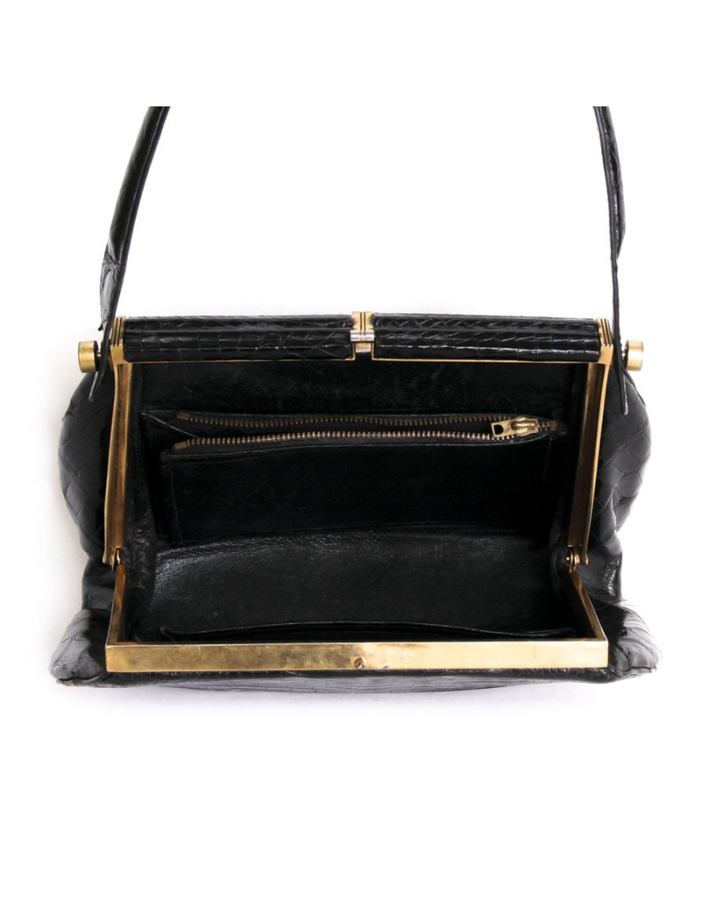 Bag 40 years!  unbranded black alligator