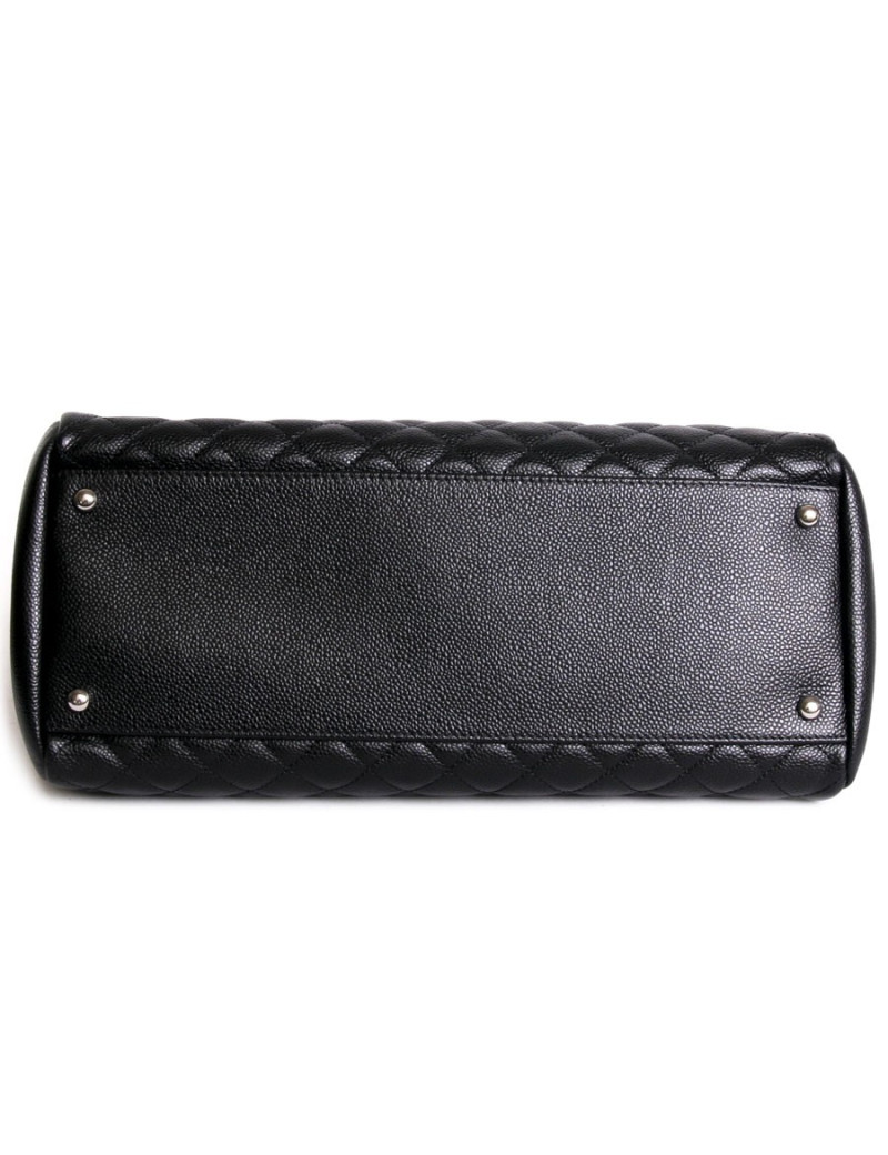 Sac CHANEL en veau grainé noir