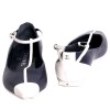 Chaussures CHANEL T 36 bicolores en cuir bleu et blanc