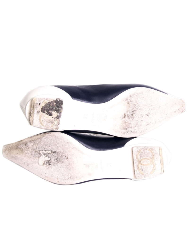 Ballerines CHANEL T 36 bicolores 