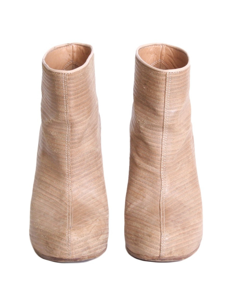 Bottines MARGIELA compensées T38 beige clair