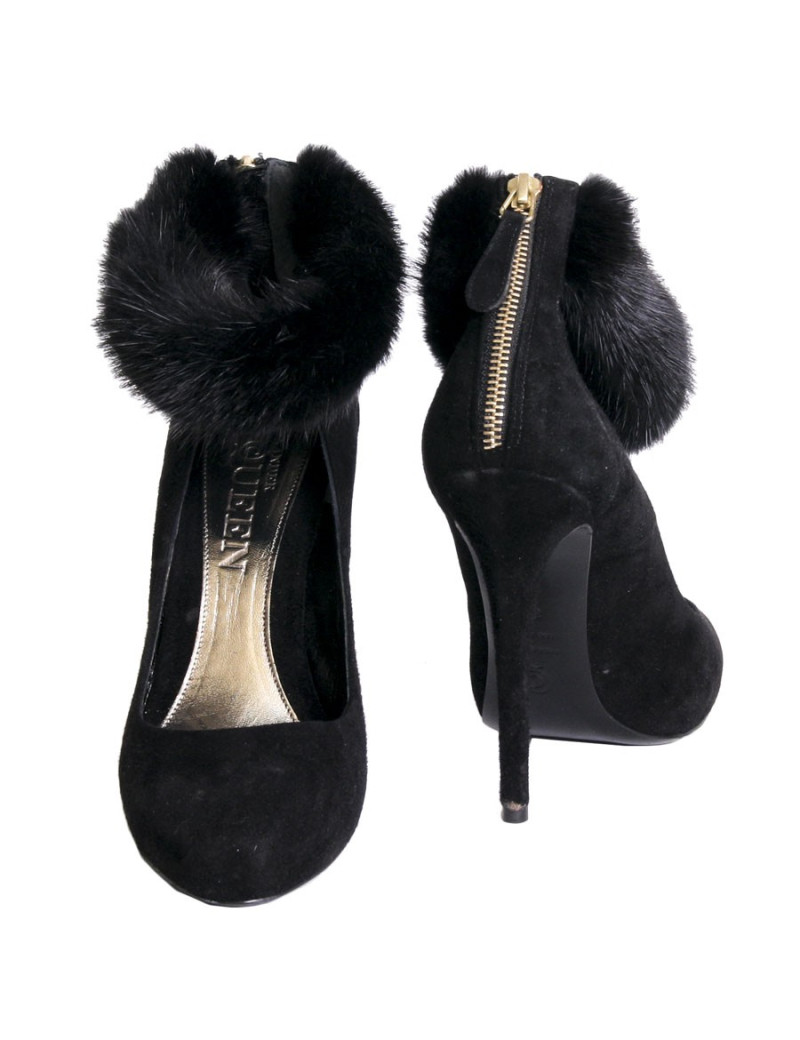 Escarpins ALEXANDER MCQUEEN T 38 en velours noir