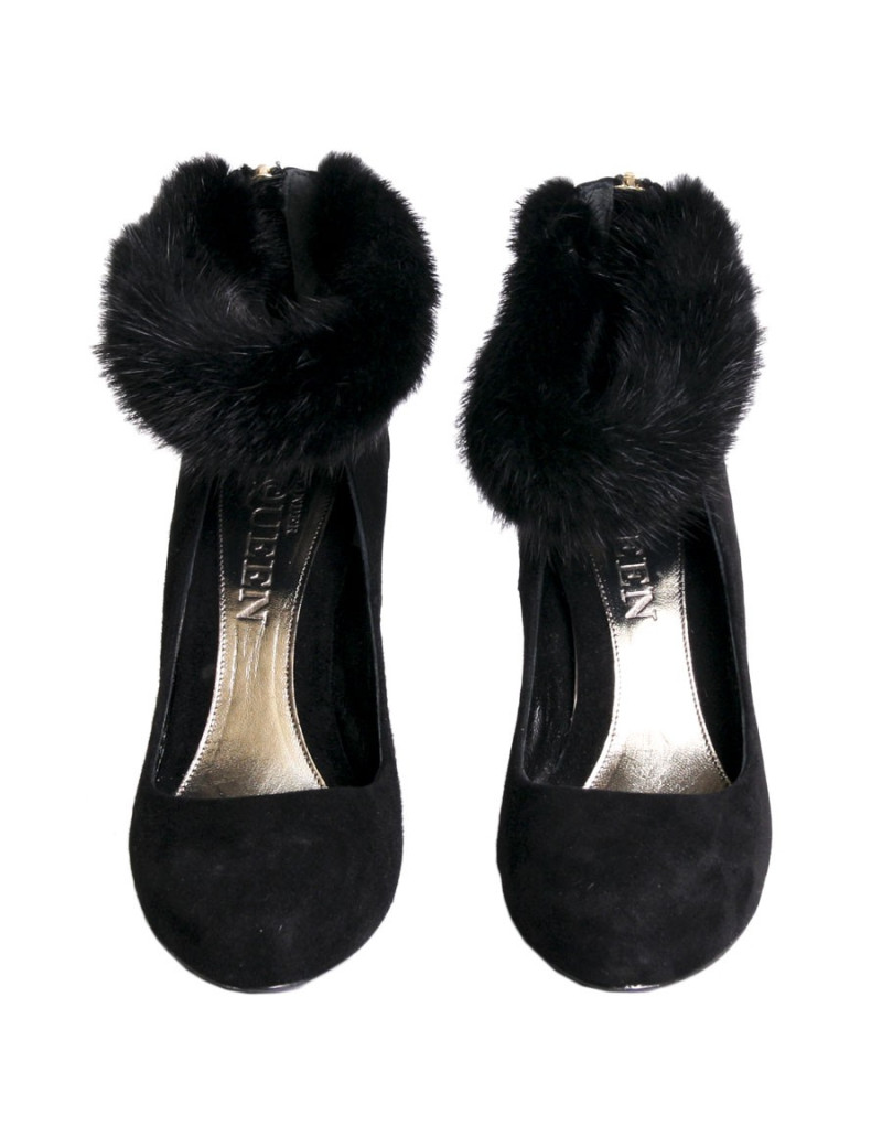 Escarpins ALEXANDER MCQUEEN T 38 en velours noir