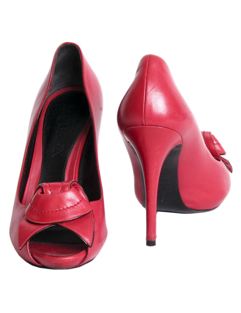 Escarpins ALEXANDER MCQUEEN T 38  en cuir rouge