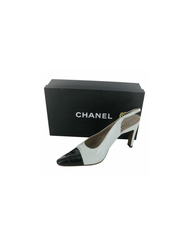 Escarpins CHANEL T 40 bicolores