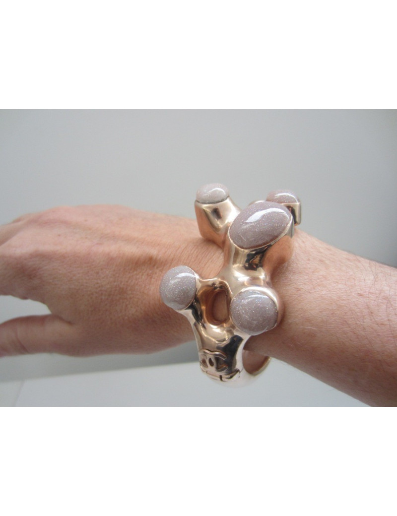 Glittery pink CHANEL bracelet