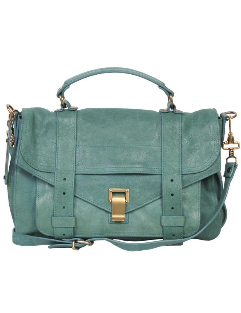 Sac PROENZA SCHOULER cuir turquoise
