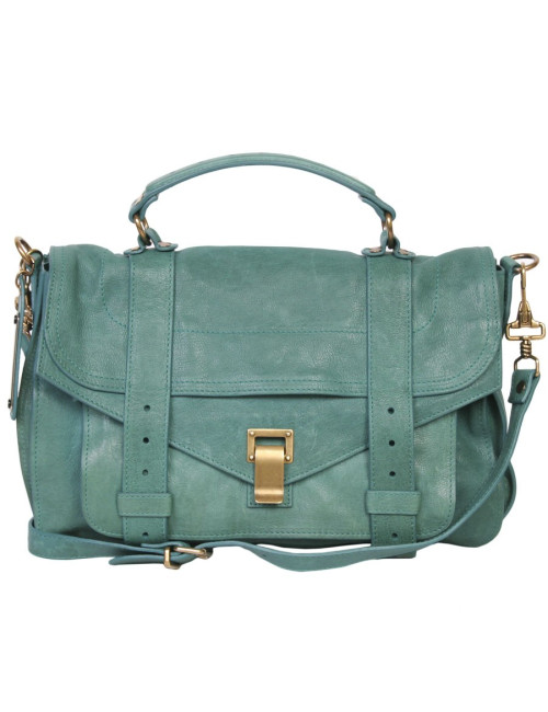 Sac PROENZA SCHOULER cuir turquoise