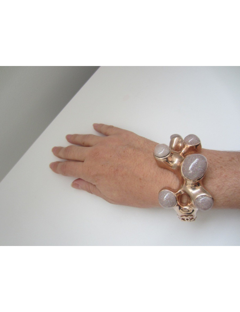 Glittery pink CHANEL bracelet