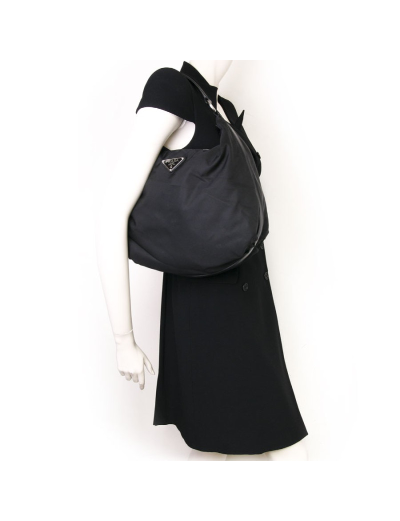 Sac PRADA en toile noire