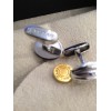 Silver BULGARI cuff buttons