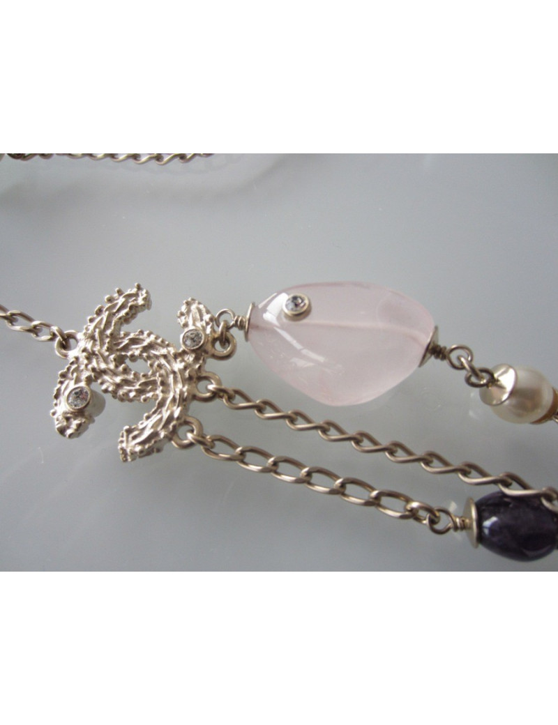 Sautoir triple pierres CHANEL